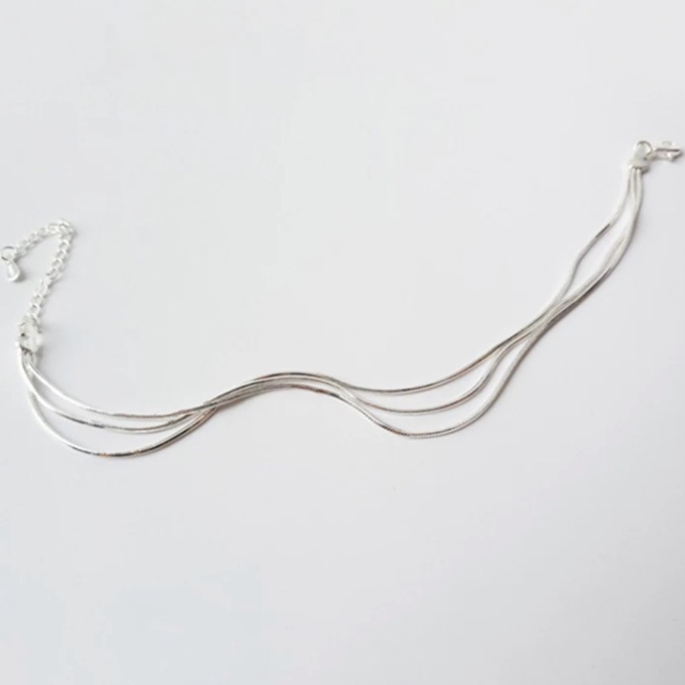 🤍Insta layered sterling silver bracelet - Picture 3 of 5